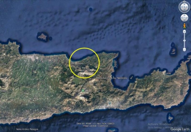 Sisi Kreta, Sisi: Grundstück mit Meerblick und Baugenehmigung zu verkaufen Grundstück kaufen